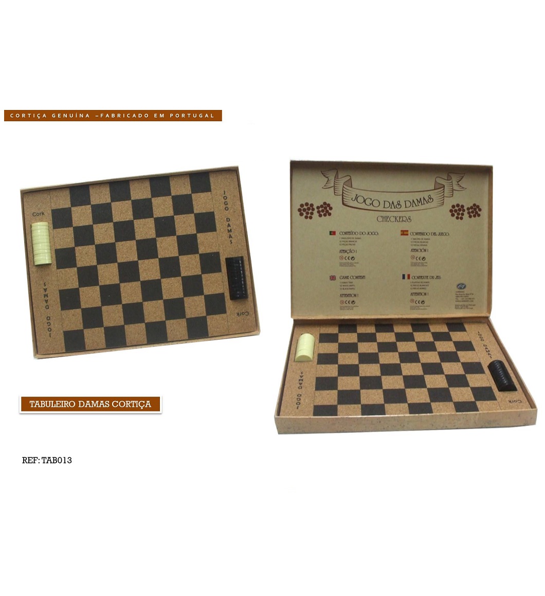 Checkers Board Cork