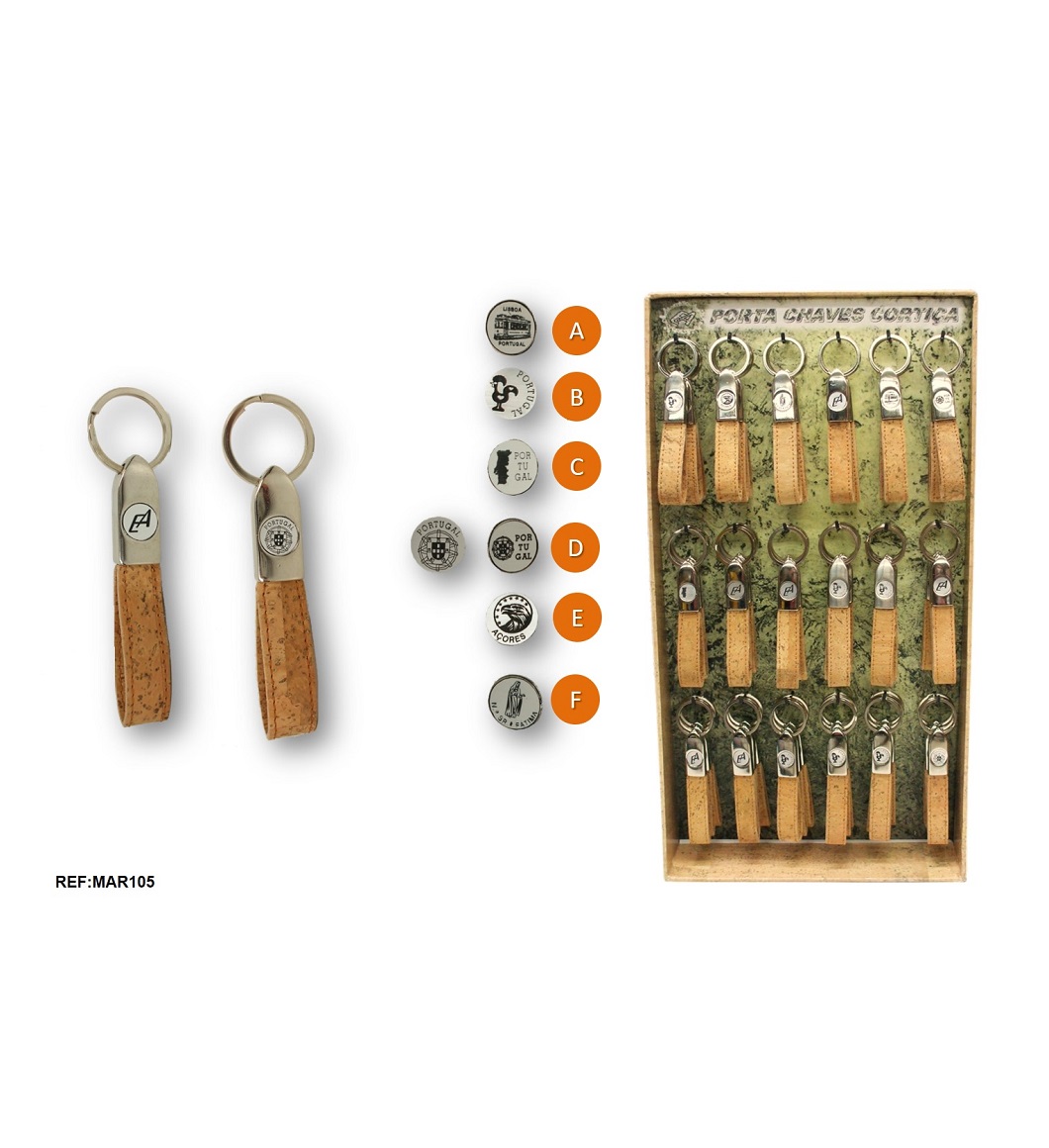 Cork key ring