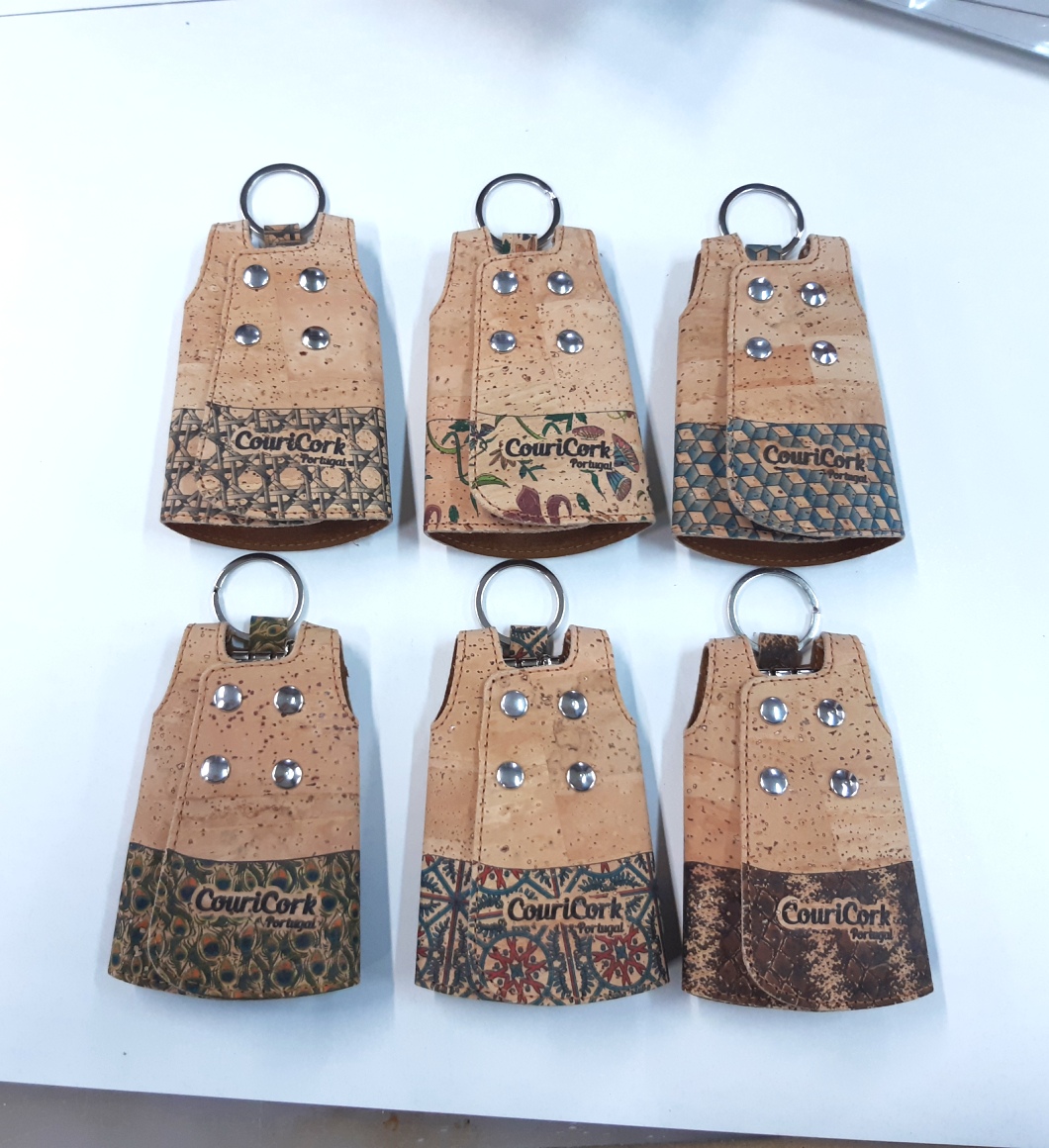 Cork dress keychains