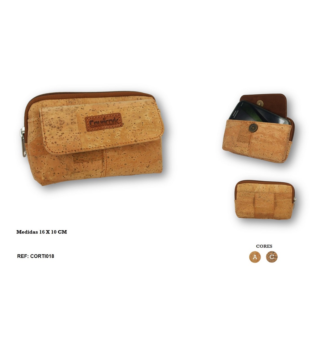 Cork wallet to clip on your belt