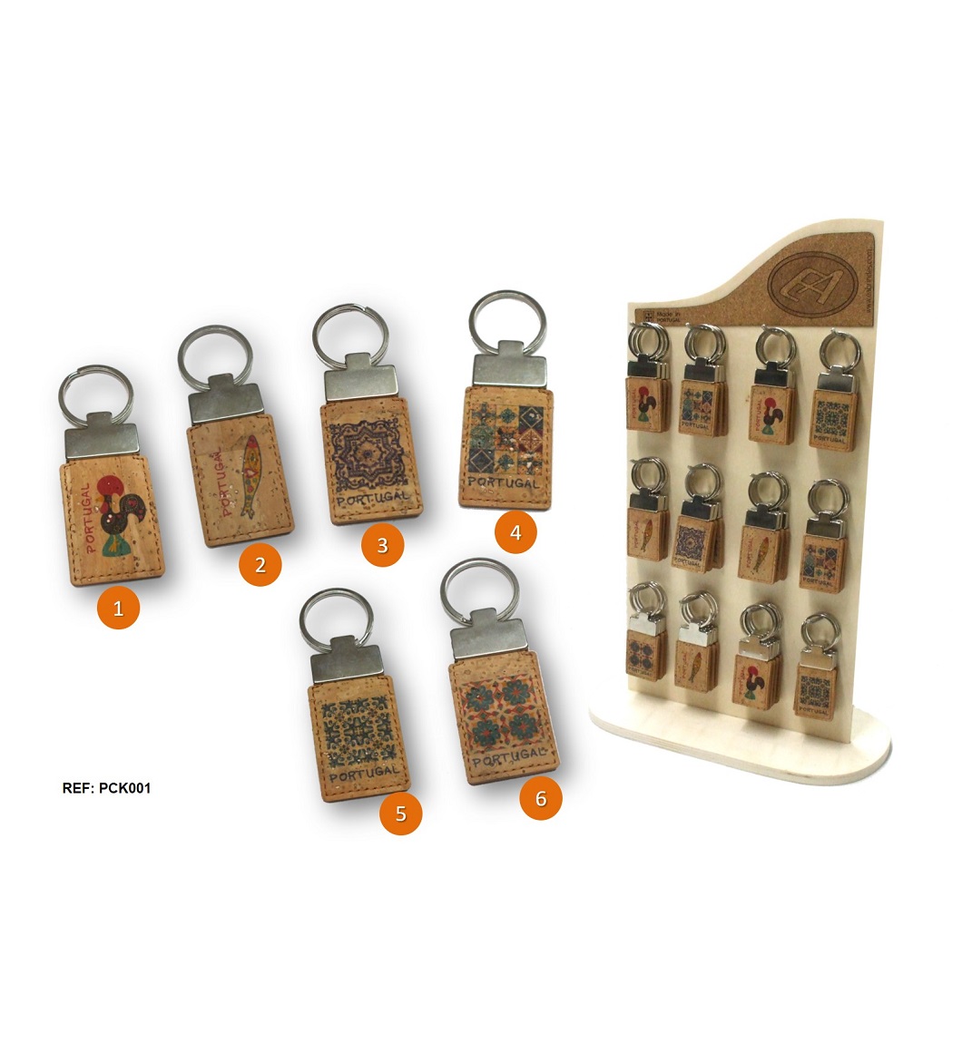 Cork key ring
