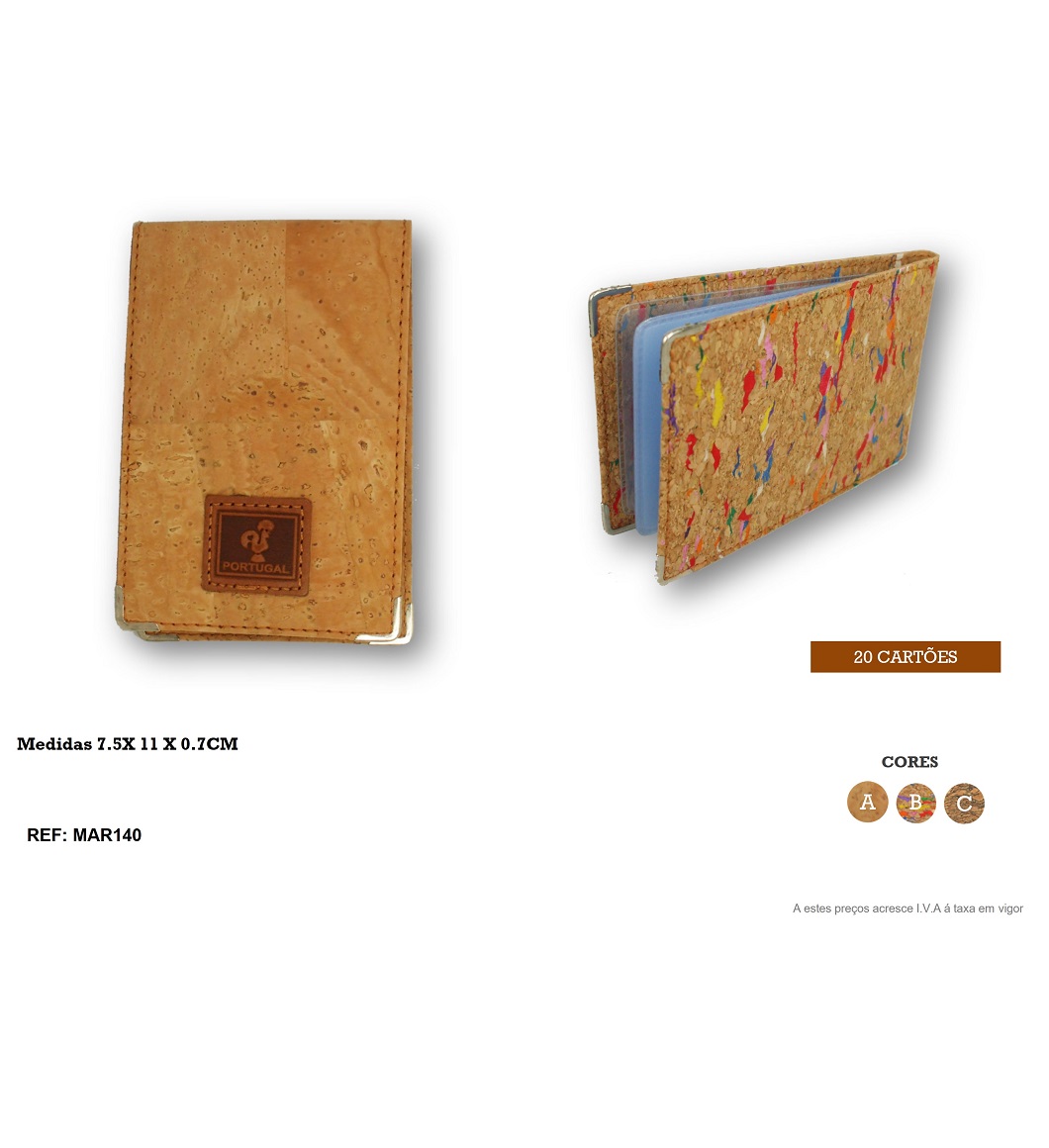 Cork card holder