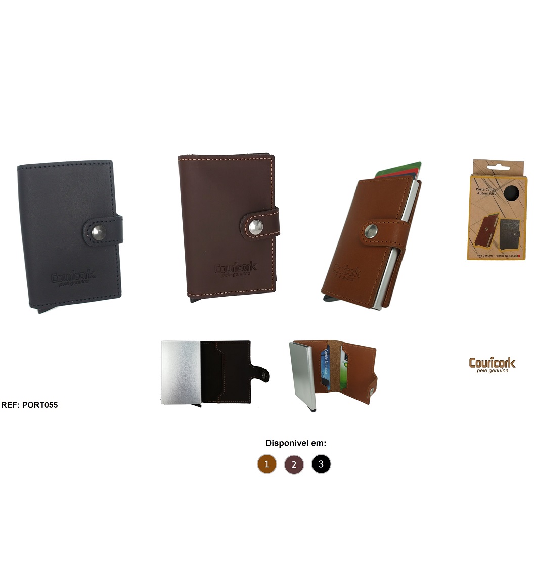 Leather Pop-up Card Holder